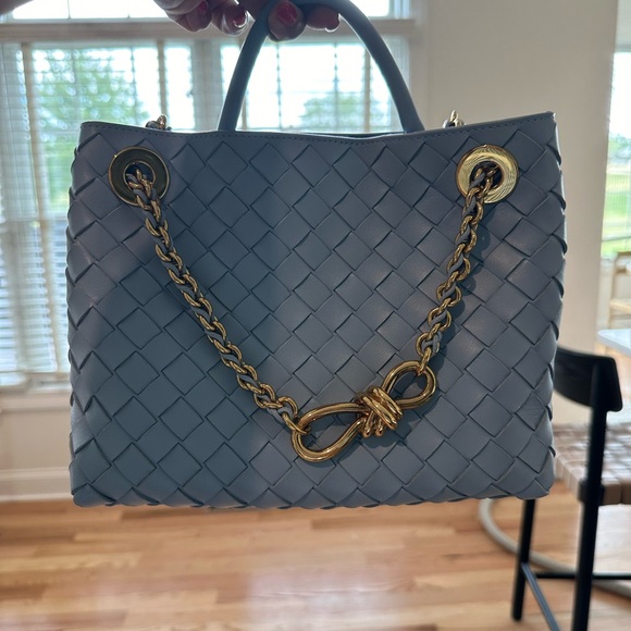 NEW Bottega Veneta small Andiamo in sold out baby blue! - Picture 5 of 9